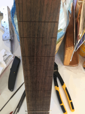 Quarter Comma Meantone Classical Guitar Fretboard without frets