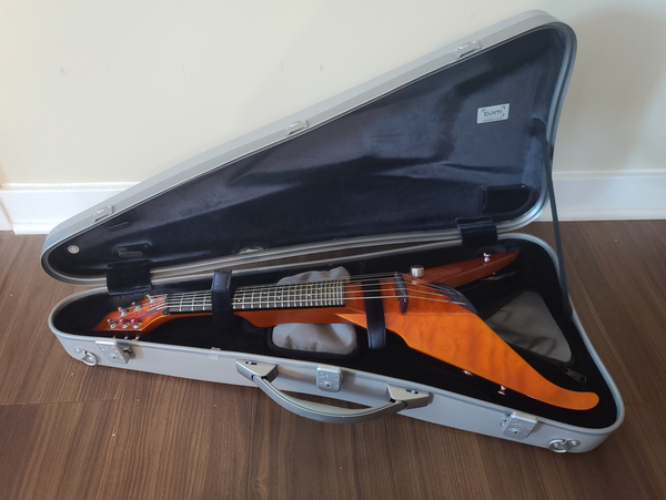 6 stringed fretted viper electric violin in BAM case